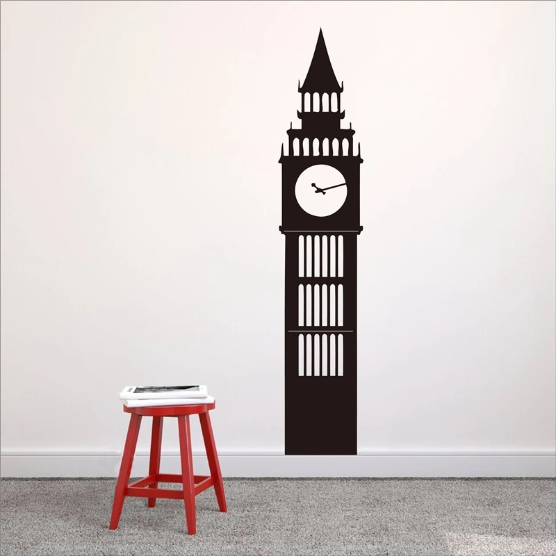 Office Furniture London - 런던 빅벤 시계 벽 데칼 비닐