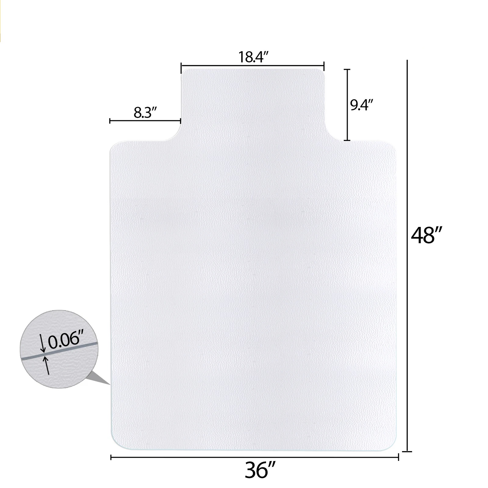 Chair Mat Hard Floor - 단단한 바닥용 의자 매트 48'' ×