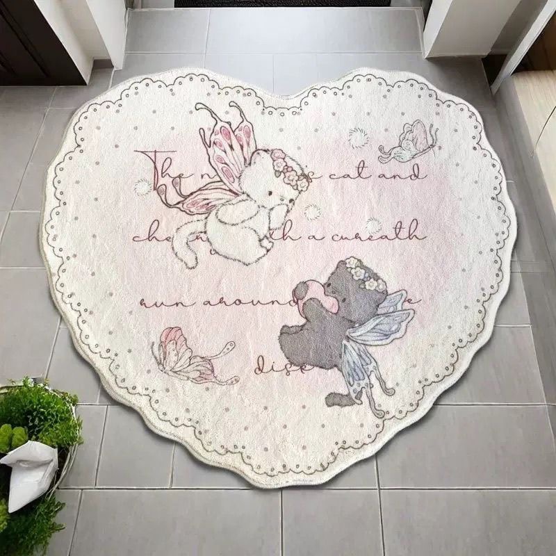 Chair Mat Hard Floor - VIKAMA 소녀용 카펫 침대 옆 러그