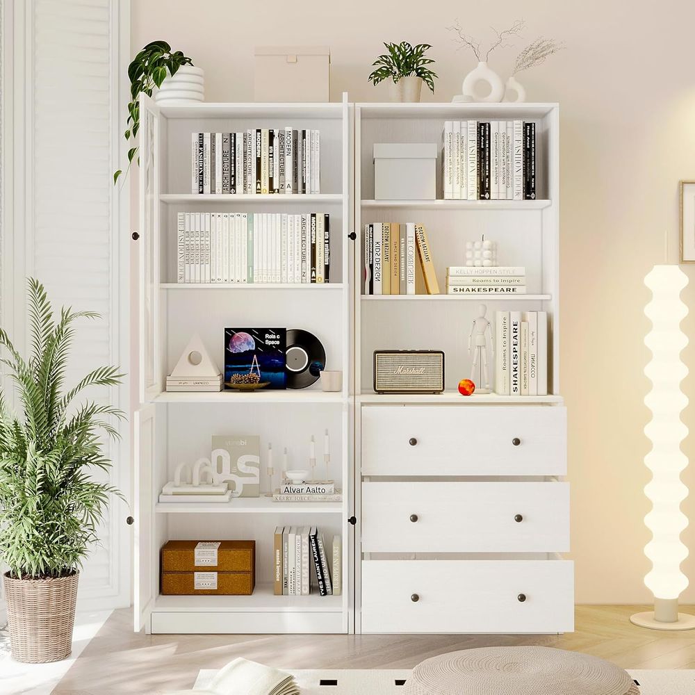 높이 71인치 수납형 책장, 6단 서재 책장(대형 선반 - Bookshelf 5 Tier 리뷰 및 가격
