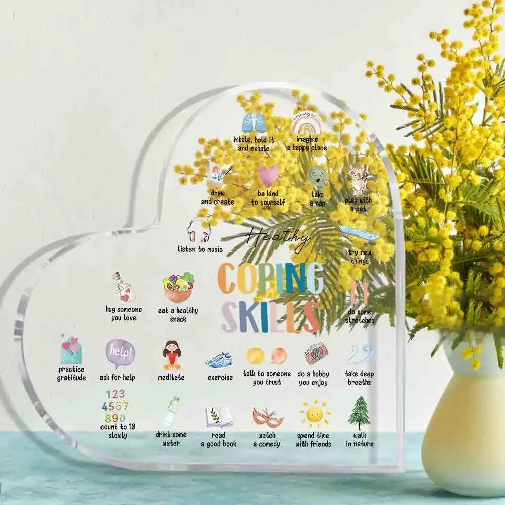 투명 하트 모양 아크릴 스탠드 대처 기술 목록 치료실  - Office Furniture List 리뷰 및 가격