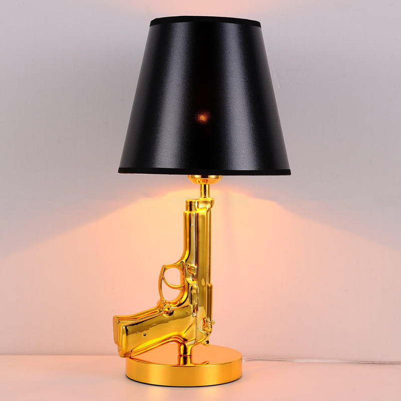 금도금 권총 테이블 책상 램프, AK47 롱 쇼트 건, - Floor Lamp Arched 리뷰 및 가격