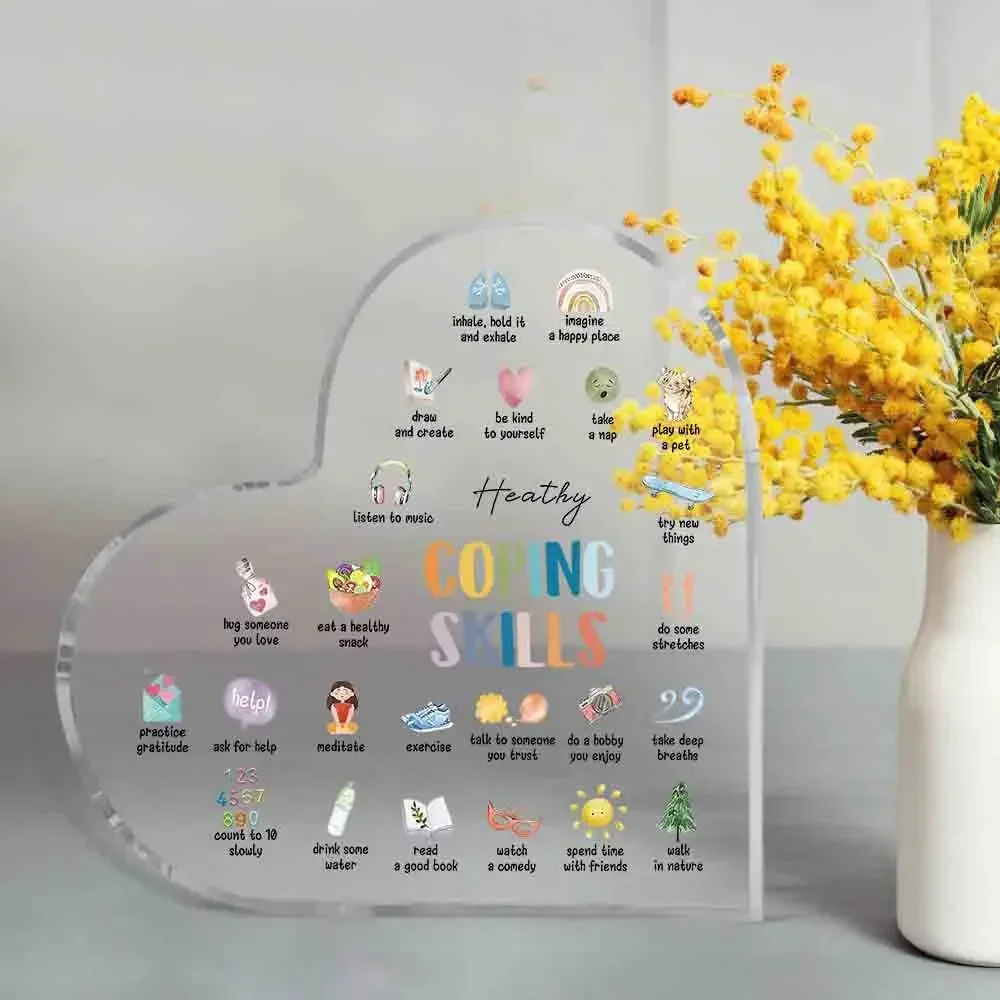 투명 하트 모양 아크릴 스탠드 코핑 기술 목록 치료실  - Office Furniture List 리뷰 및 가격