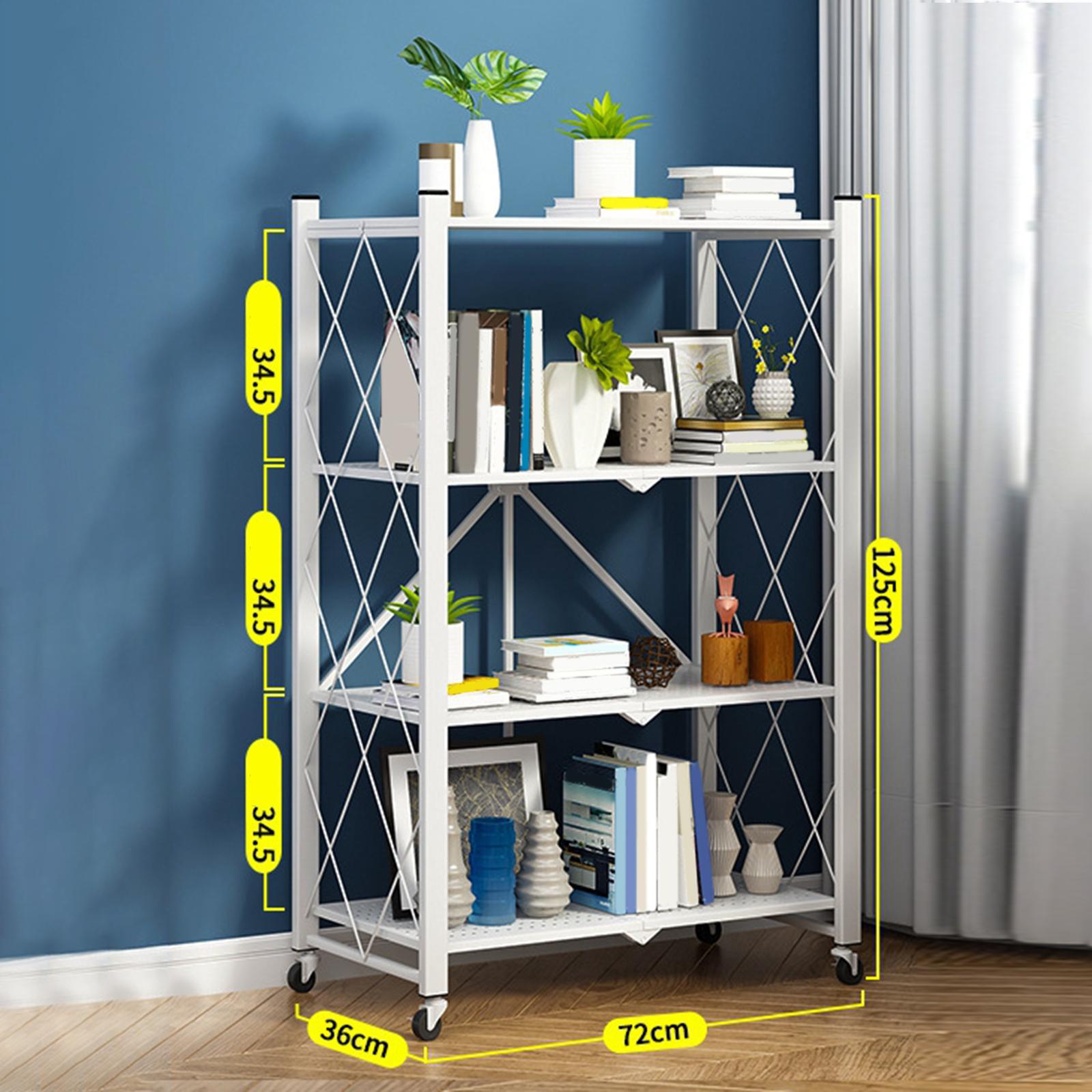롤링 수납 선반 카트 접이식 책꽂이 5단 탄소강 정리대 - Bookshelf 5 Tier 리뷰 및 가격