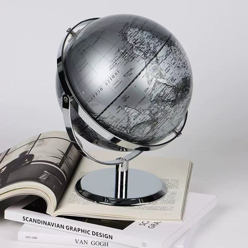 25cm 고급 실버 세계 지구본 장식품, 와인 캐비닛, - Office Furniture World 리뷰 및 가격