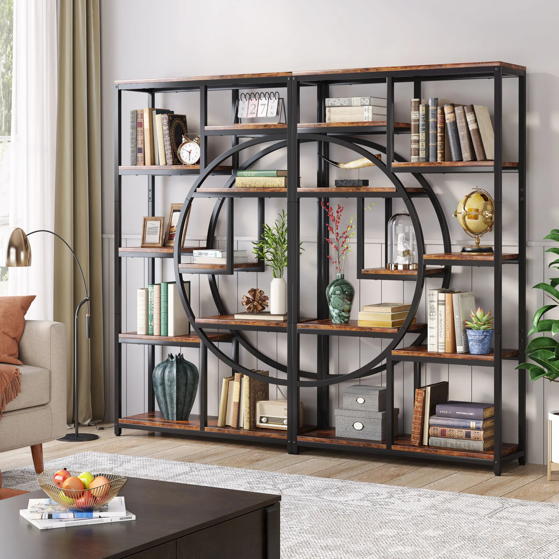 Tribesigns 책장 산업용 5 계층 Etagere - Bookshelf 5 Tier 리뷰 및 가격